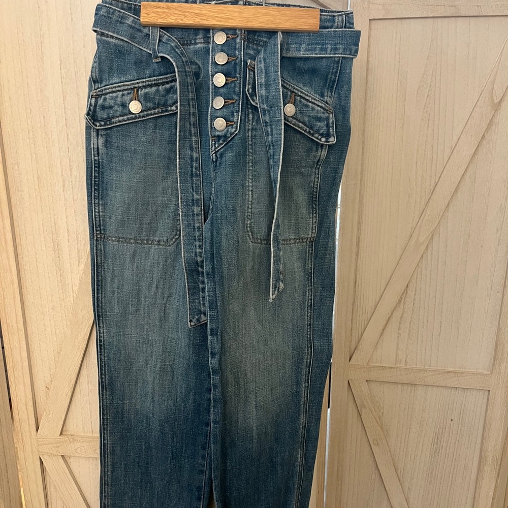 Veronica Beard front button denim jeans
